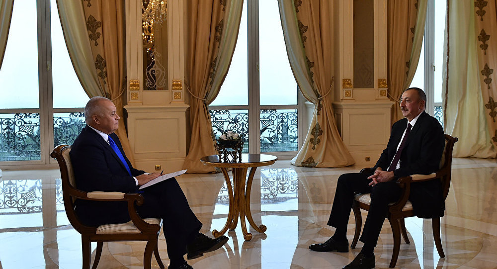 Интервью генерального директора МИА Россия сегодня Дмитрия Киселева с Ильхамом Алиевым