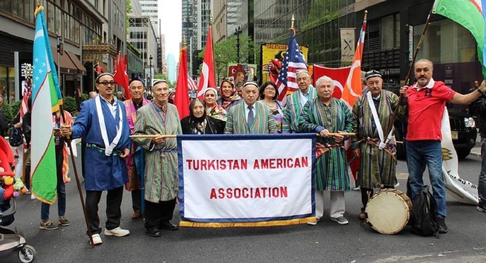 Митинг узбекской диаспоры в США против терроризма
